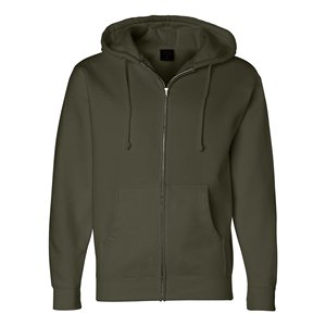Vente en gros, 100% coton, uni, unisexe, Zip complet, sweat à capuche, Logo personnalisé, Oversize, pull vierge - Product Image 3