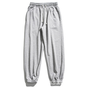 Pantalones de chándal de algodón 100% Unisex lavados con ácido, pantalones de entrenamiento de cintura media de rizo francés para hombres, pantalones con bolsillos de impresión informales tejidos elásticos - Product Image 5