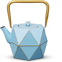 Pot de service à thé turc métallique, Vintage, pour mariage Royal, avec plateau, 6 tasses