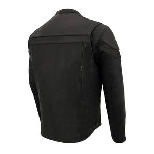OEM al por mayor diseños de moda Unisex chaqueta de motorista clásico motocicleta chaqueta Slim Fit chaquetas de cuero - Product Image 3
