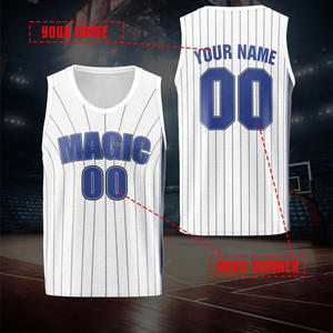 Uniforme de Baloncesto Unisex, Ropa Deportiva Reversible, Transpirable, Sin Mangas, Spandex, Algodón, Alta Calidad, Talla Grande - Product Image 4