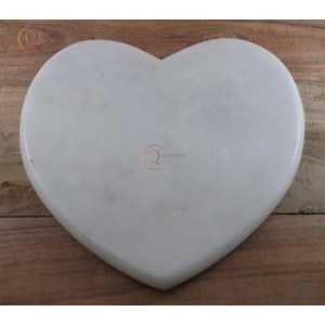 Planche à découper de cuisine en marbre pur naturel lisse de luxe vaisselle décorative en forme de coeur accessoires de maison de cuisine sur les meilleures ventes - Product Image 3