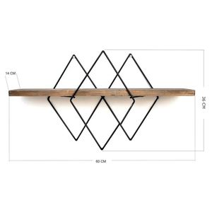 New Unique Design Floating Wall <b>Shelves</b> Wall Mounted Storage <b>Shelf</b> for Home Hotels Living Room Kitchen Decor Made in India 2024 - Product Image 4