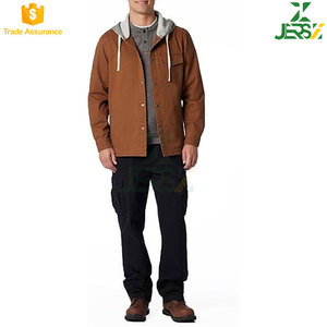 Veste d'hiver unisexe grande taille, résistante, doublure polaire épaisse, poches cargo, fermeture éclair - Veste softshell chaude pour l'extérieur avec capuche - Product Image 5