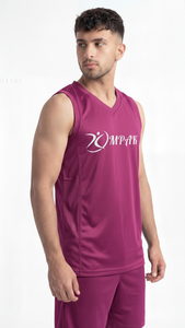 Camiseta de Baloncesto Premium Color Magenta Cósmico para Equipos Modernos, Entrenamientos y Clubes, Ropa Deportiva Transpirable de Malla - Product Image 3