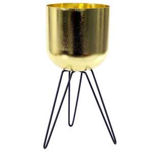 Juego de Macetas Cilíndricas de Metal con Acabado de Cobre, Hechas a Mano, Modernas y de Lujo, para Decoración del Hogar y Bodas - Product Image 6