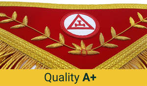 Royal Arch Past Low Price Delantal Mano Oro Bordado Pasado Mason Grand Lodge Master Masonic Delantal - Product Image 4