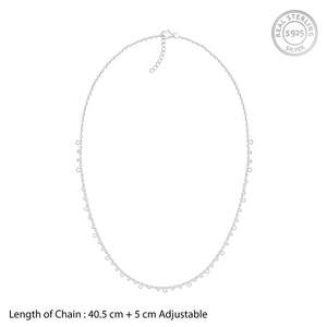 Collar de plata con diamantes y perlas con estilo clásico religioso para ocasiones religiosas o regalos - Product Image 4