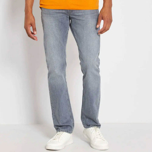 Jeans pour hommes pantalons en jean coupe ajustée coupe droite jeans skinny déchirés en détresse mode décontractée élégant durable vente en gros en vrac - Product Image 4