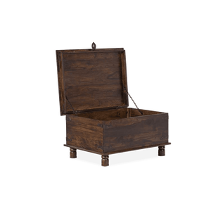 Solid Wood Traditional Convertible Jodhpur <b>Chaise</b> <b>Lounge</b> Box for Living Room - Product Image 2