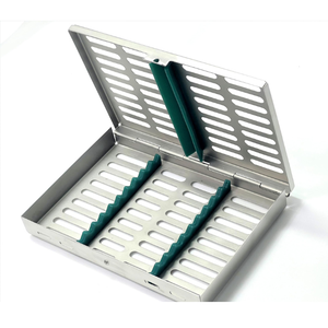 กล่องใส่เทปคาสเซ็ทฆ่าเชื้อ10ชิ้นอุปกรณ์ฆ่าเชื้อโรคทำจากสเตนเลสสตีลของเยอรมัน - Product Image 2