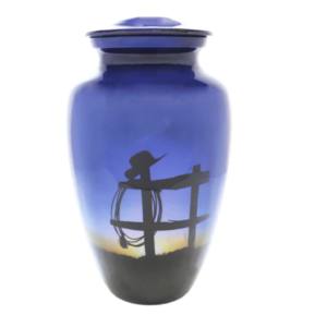 Urnas de cremación de aluminio, accesorios funerarios de cremación, de diseño clásico, indio - Product Image 6