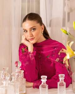 ชุดเดรสแบบชาวอัฟกานิสถานของผู้หญิงชุด558ผ้าไหมสไตล์ซาลวาร์คาเมซสง่างามออกแบบได้ตามต้องการ - Product Image 1