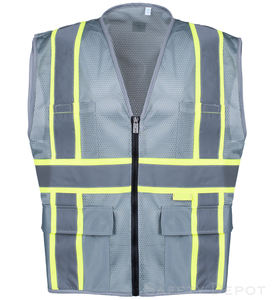 Veste haute visibilité Gilet de sécurité réfléchissant Vêtements de construction Vêtements de sécurité Gilet haute visibilité - Product Image 2