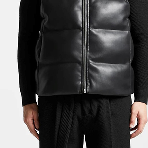 Gilet en cuir véritable tendance pour homme, style hip-hop, respirant, séchage rapide, vêtement d'extérieur décontracté, directement de l'usine - Product Image 4