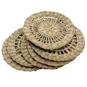 Tissé à la main écologique jonc de mer fleur napperon vaisselle décoration de fête Style américain en gros du Vietnam - Product Image 5