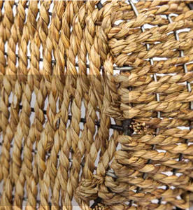 Lot de 3 paniers en jonc de mer de haute qualité panier en jacinthe d'eau tissé paniers floraux rectangulaires d'usine pour fleuriste - Product Image 2