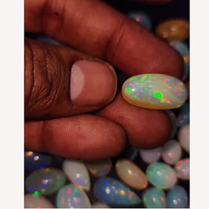 92 pièces d'opale éthiopienne naturelle avec feu 10mm à 24mm ovale poire Cabochon 366 Cts Iroc ventes qualité lâche pierres précieuses cabine US $63 - Product Image 3