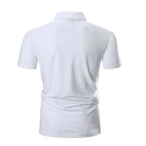 Polos de talla grande para hombre, venta al por mayor, camiseta Polo informal de 100% algodón con logotipo personalizado para hombre, camiseta con bordado - Product Image 4