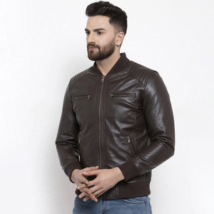 Chaqueta de cuero genuino para hombres Chaquetas de cuero puro a precio asequible Chaqueta de cuero transpirable para hombres con personalización - Product Image 6