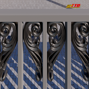 Clôture en fer forgé sur mesure Fabrication au Vietnam avec des lignes élégantes et un revêtement en poudre pour les jardins, les villas et les fermes - Product Image 5