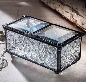 Organisateur de bijoux en métal décoratif, boîtes à bijoux élégantes en laiton pour un rangement haut de gamme - Product Image 4