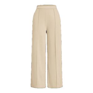 ชุดสูทผ้าซาตินสีเบจแบบสองชิ้นสำหรับผู้หญิงเสื้อเบลเซอร์และกางเกงขายาวหรูหราสำหรับใส่ในออฟฟิศและเป็นทางการสำหรับ2026ฤดูร้อน - Product Image 4