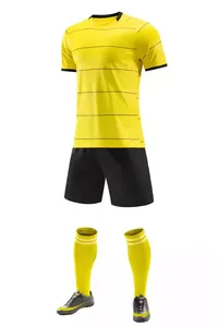 Nuevas llegadas desgaste y adultos poliéster barato sublimación de alta calidad conjunto de uniforme de fútbol liso - Product Image 2