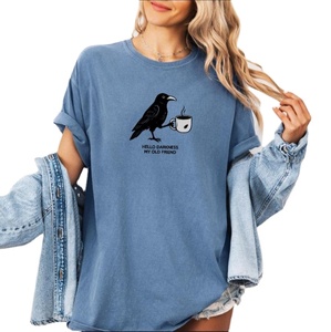 Camiseta de manga corta con estampado personalizado para hombre y mujer, 100% algodón, corte holgado para primavera y verano - Product Image 1
