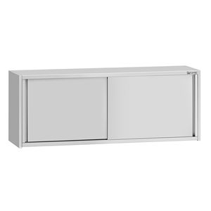 Armario de Pared Comercial de Acero Inoxidable / Mueble de Cocina ECO - 2000x400x650mm - con Puertas Corredizas - Product Image 1