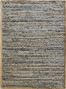 พรมพื้นที่ผ้าฝ้ายทอมือคุณภาพสูงสไตล์โมเดิร์นผ้าเดนิมถักปอกระเจาสำหรับตกแต่งภายในบ้าน - Product Image 3