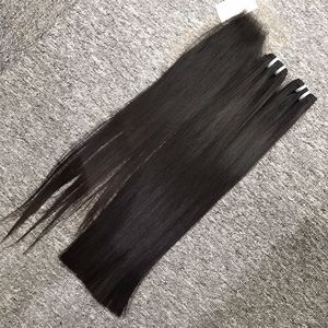 Venta al por mayor 100% virgen vietnamita de alta calidad natural recto doble dibujado extremos extensiones de cabello humano cinta - Product Image 3
