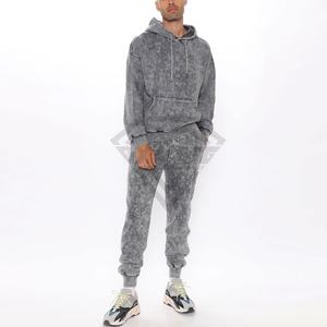 ชุดวอร์มซักกรดของผู้ชายชุดวอร์มผ้าฝ้ายสีทึบชุดวอร์ม100% แฟชั่นล่าสุดราคาสมเหตุสมผล - Product Image 1