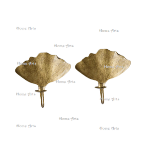 Portavelas de Té Personalizado en Forma de Hoja, Diseño de Hierro en Color Dorado, el Más Vendido - Product Image 3