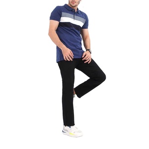 Polo de golf pour homme, 100% coton, motif uni, logo personnalisé imprimé par sublimation, blancs à personnaliser, grandes tailles, tricoté, collection 2027 - Product Image 3