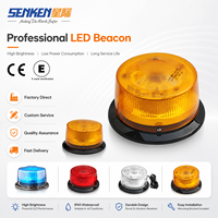 Luz Intermitente de Advertencia de Tráfico SENKEN LTD1005 DC 12V Roja y Amarilla para PC, Lámpara Estroboscópica LED de Alarma para Advertencia de Tráfico