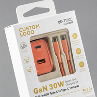 Emballages en papier personnalisés pour chargeurs de téléphone, boîtes d'emballage pour câbles, chargeurs et électronique grand public, boîtes d'expédition
