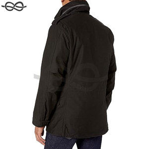 Manteau de terrain pour homme, veste polyvalente, tenue décontractée, multi-poches, tissu résistant à l'eau, poignets réglables, classique de tous les jours - Product Image 5
