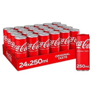 Paquete de 24 botellas Coca-Cola Original Taste de 250ml Sabor de café rico con ingrediente primario de carbonato - Product Image 2