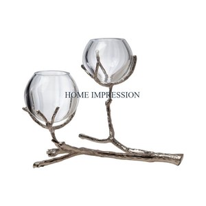 Bambou Bois et Marbre Matériel Table Ware Bougeoirs Meilleure Qualité Grand Maison et Bureau Décoration Bougeoir De Luxe - Product Image 3