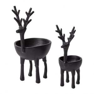 Set 2 Black Powder Coating <b>Tree</b> Shape Shelf Table Decor High Quality Material Handcrafted Unique Design <b>Christmas</b> Decorations - Product Image 4