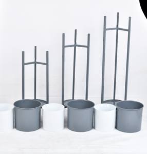 Hammered <b>Gold</b> Finished Iron Farmhouse Style <b>Planters</b> Lightweight Eco-Friendly Indoor/Outdoor Use Customizable Size Design Trendy - Product Image 3