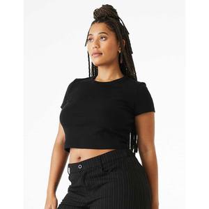 Bella toile femmes Crop Tee Crop hauts pour femmes été à la mode serré t-shirts 2024 Slim Fit - Product Image 6