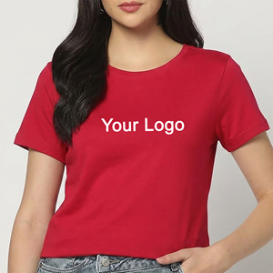 Premium Quality 100% Cotton Breathable O-Neck <b>Crop</b> <b>Top</b> Fit Short Sleeves Solid Color Women T shirt Lightweight Summer Wear Shirt - Product Image 4