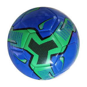 Balón de fútbol verde azul duradero, fútbol de entrenamiento cosido a máquina para pedidos a granel, suministro al por mayor para compradores internacionales - Product Image 2