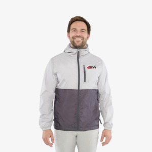 Veste matelassée légère imperméable et coupe-vent pour homme avec col montant et fermeture éclair, broderie athlétique pour la course à pied - Product Image 6