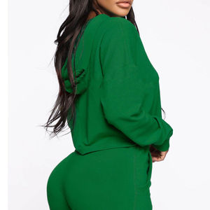 Hauts à capuche pour femmes, logo personnalisé de luxe, coton épais en molleton français, hiver, écologique, prix de gros en vrac, élégant et confortable - Product Image 1