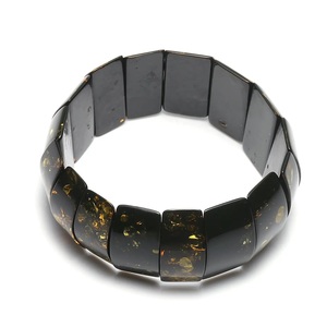 MICCI Bulk Jewelry Wholesale Fashion Autumn Jewellery Stackable Vintage Resin Bracelet Inoxydable Resin - Product Image 6