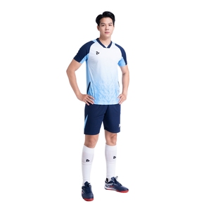 Camiseta de Fútbol Unisex de Alta Calidad para JP, Nuevo Diseño, Etiquetas Bordadas Personalizadas, Uniforme de Equipo, 100% Poliéster, Secado Rápido, Pantalón Corto - Product Image 5