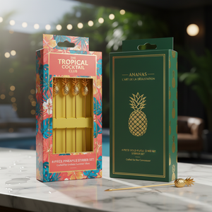 Grosir pengaduk koktail logam berbentuk nanas Bar tongkat putar minuman logam untuk Aksesori Bar peralatan Bar Minuman - Product Image 5